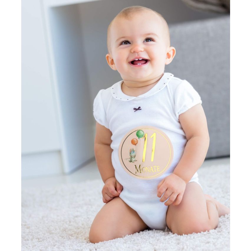 Baby Meilenstein-Sticker Milestone Aufkleber