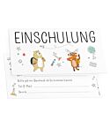 12 Einladungskarten Einschulung