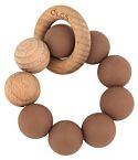 Beißring aus Silikon und Holz (Clay)