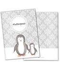 Mutterpasshülle 3-teilig Motiv Black & White Pinguin, Zebra, Panda