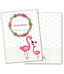 Mutterpasshülle Mommy Love Daisy (Flamingo, ohne Personalisierung)