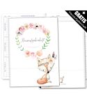 Hausaufgabenheft inkl. Hülle Cute Boho inkl. Heft