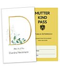 Mutter-Kind-Pass Hülle Buchstabe (16 Motiv, personalisiert)