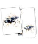 U-Heft- und Impfpasshülle Golden Glamour Splash