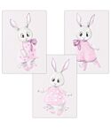 Kinderzimmer Bilder (Ballerina Hase)