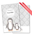 Mutter-Kind-Pass Hülle Black & White