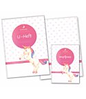 U-Heft- und Impfpasshülle Einhorn