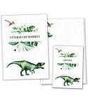 U-Heft- und Impfpasshülle Dinosaurier