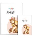 U-Heft- und Impfpasshülle Hab dich lieb