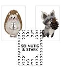 Babyzimmer Poster (Sei Mutig und Stark)