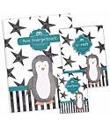 Geschenkset Creative Royal Pinguin U-Heft Hülle Impfpasshülle Sammelmappe "Meine Kindergartenzeit" Geschenkidee (10 Hüllen/20 Seiten A4)