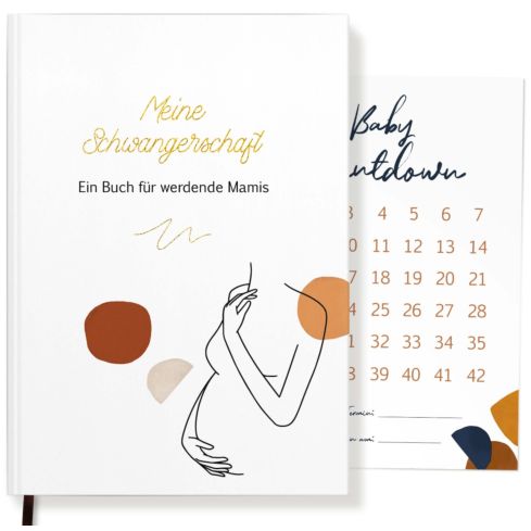 Schwangerschaftstagebuch Modern Lineart