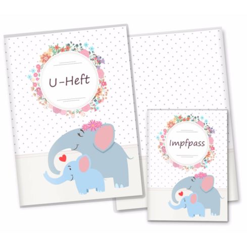 U-Heft- und Impfpasshülle Mommy Love Dots