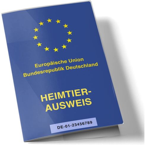 Blanko EU-Heimtierausweis Hülle transparent