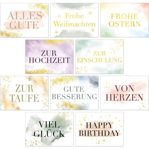 Postkarten-Set (03-Golden Moments)