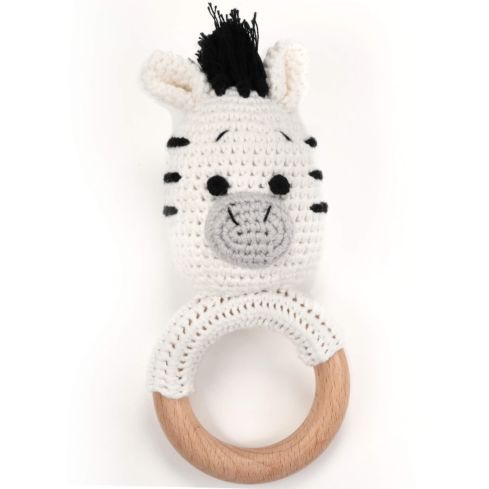 Häkelrassel Zebra