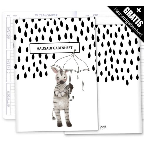 Hausaufgabenheft inkl. Hülle Super Strange inkl. Heft