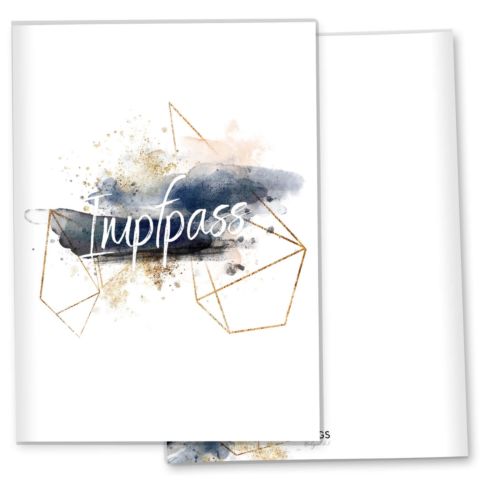 Impfpasshülle Golden Glamour Splash