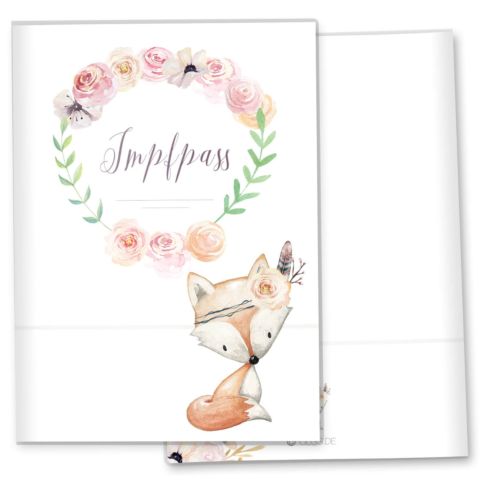 Impfpasshülle Cute Boho
