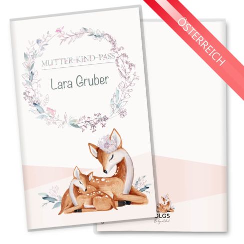 Mutter-Kind-Pass Hülle Rehkitz
