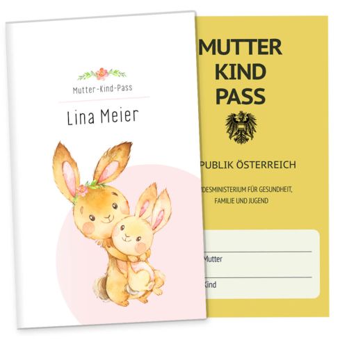Mutter-Kind-Pass Hülle Hab dich lieb