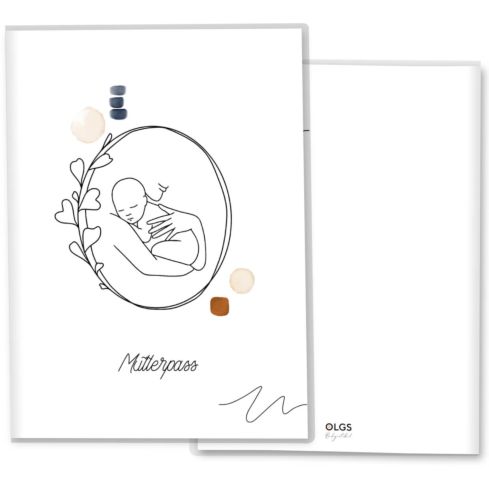 Mutterpasshülle Modern Lineart