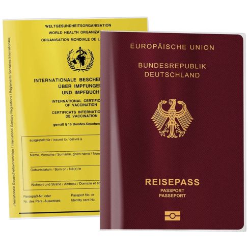 Blanko Reisepasshülle transparent