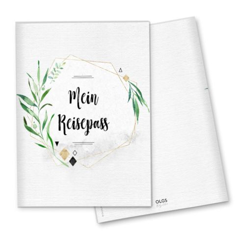 Reisepasshülle Tropical Green