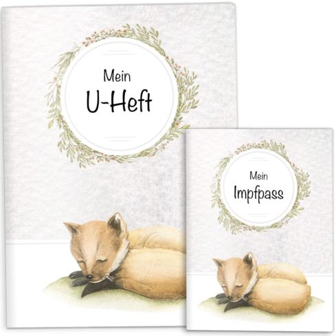 U-Heft- und Impfpasshülle Baby Tiere
