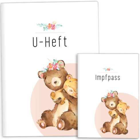 U-Heft- und Impfpasshülle Hab dich lieb