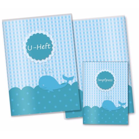 U-Heft Hülle SET Walfisch