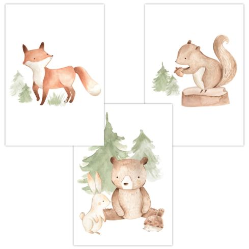 Babyzimmer Poster (Wald)