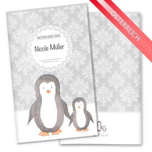 Mutter-Kind-Pass Hülle Black & White