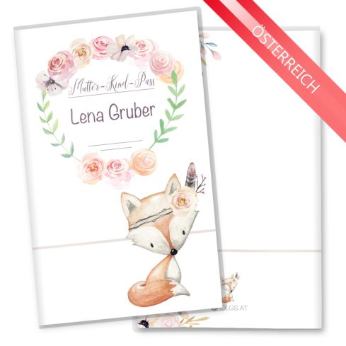 Mutter-Kind-Pass Hülle Cute Boho