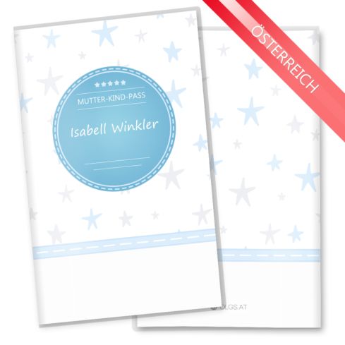 Mutter-Kind-Pass Hülle Sterne