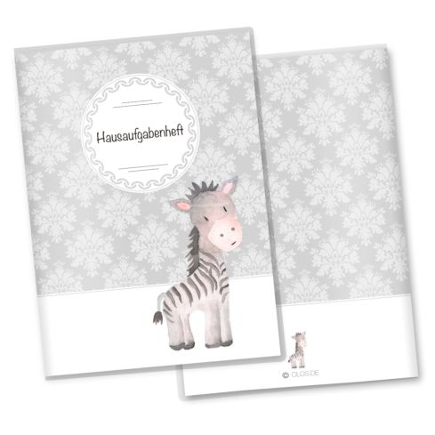 Hausaufgabenheft inkl. Hülle Black & White inkl. Heft