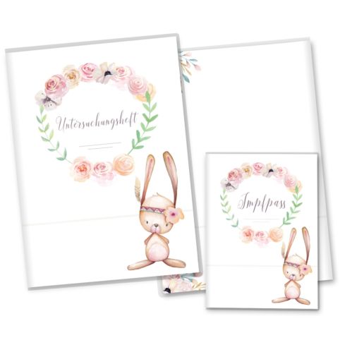 U-Heft- und Impfpasshülle Cute Boho