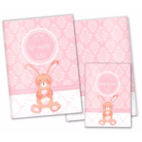 U-Heft- und Impfpasshülle rosa Little Lady