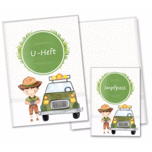U-Heft- und Impfpasshülle Safari Tour