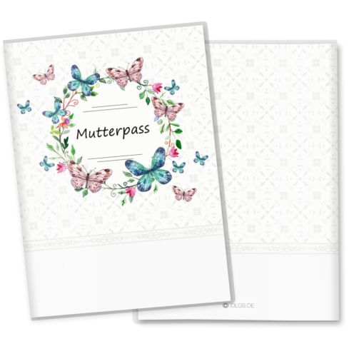 Mutterpasshülle Blumenkranz