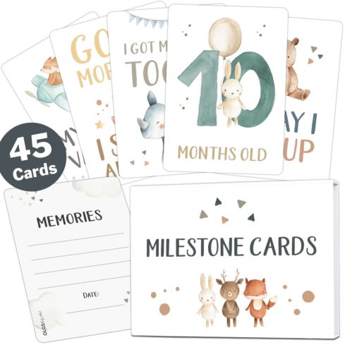 Baby milestone cards Lino