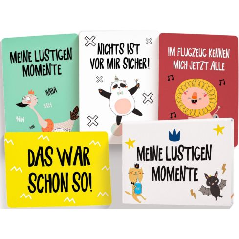 Lustige Baby Meilensteinkarten – 26er Set mit Magnetbox