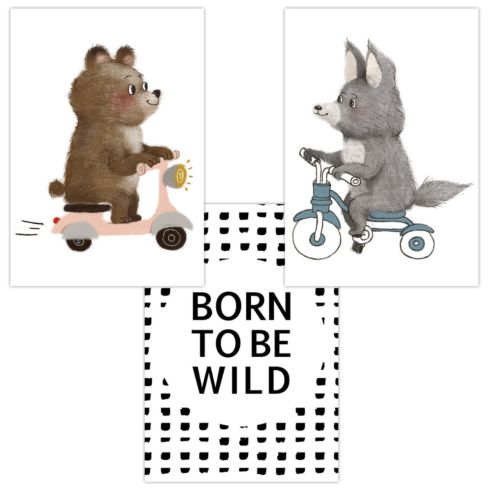 Babyzimmer Poster (Born to be wild)