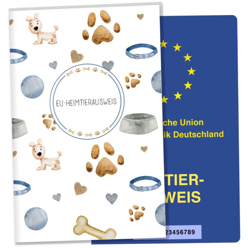 EU-Heimtierausweis Hülle / Impfpasshülle Lovely Pets