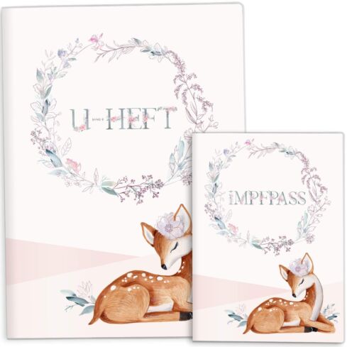 U-Heft Hülle Set Rehkitz