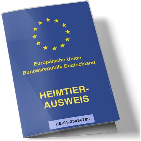 Blanko EU-Heimtierausweis Hülle transparent