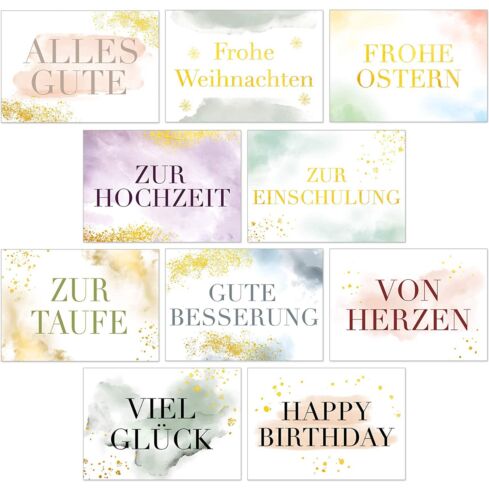 Postkarten-Set (03-Golden Moments)