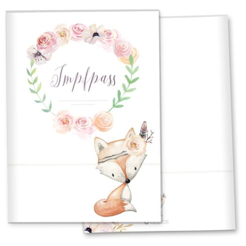 Impfpasshülle Cute Boho
