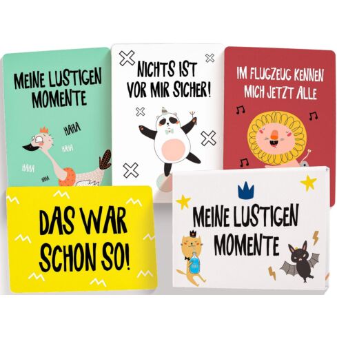Lustige Baby Meilensteinkarten – 26er Set mit Magnetbox