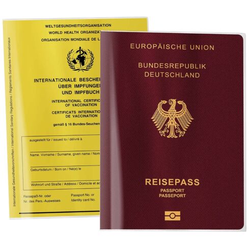 Blanko Reisepasshülle transparent